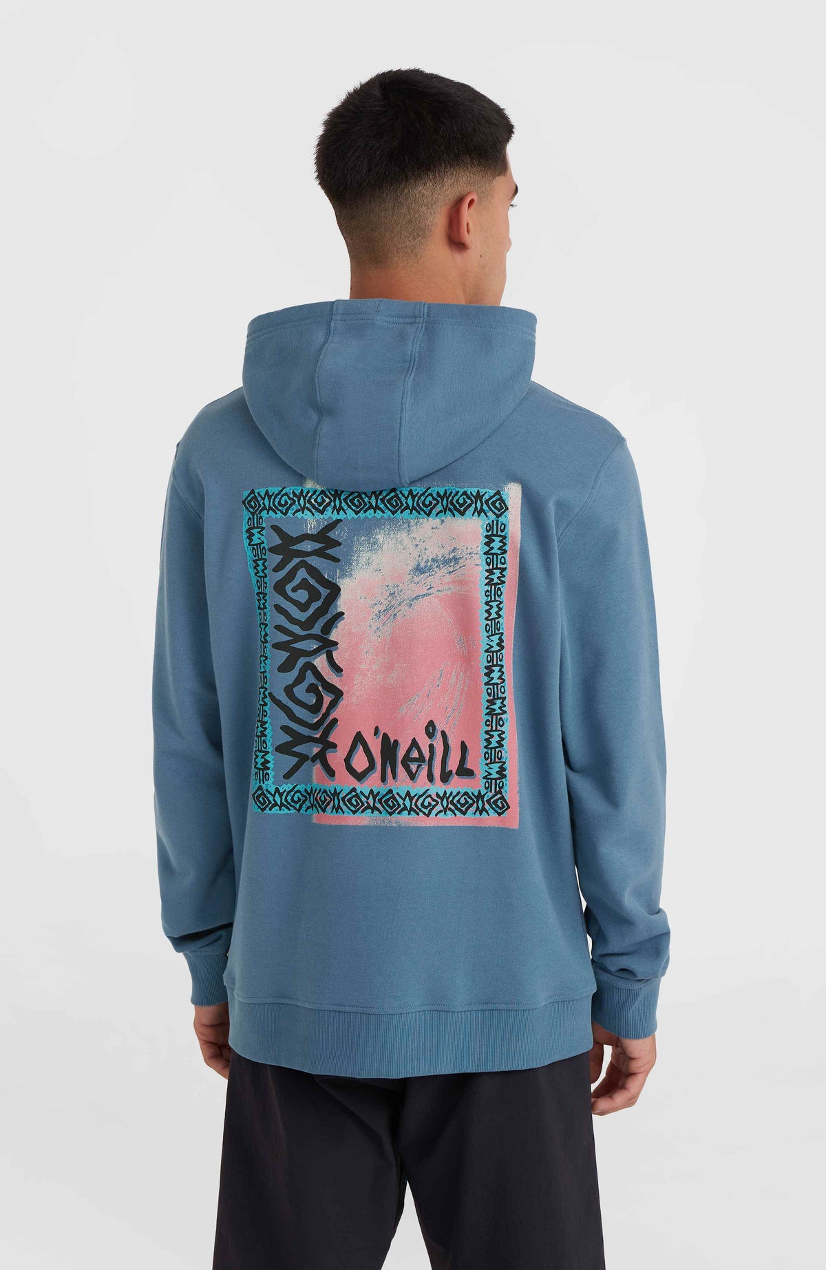 Framed hoodie | Copen Blue