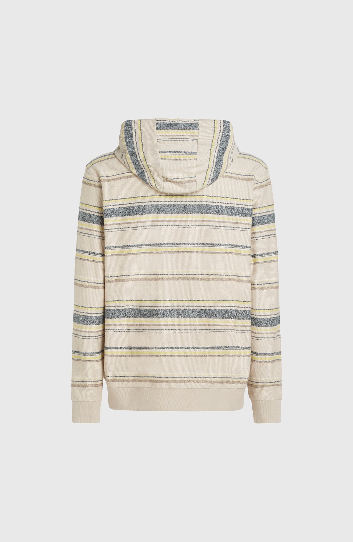 Bavaro capuchonvest met volledige rits | Grey Vintage Stripe