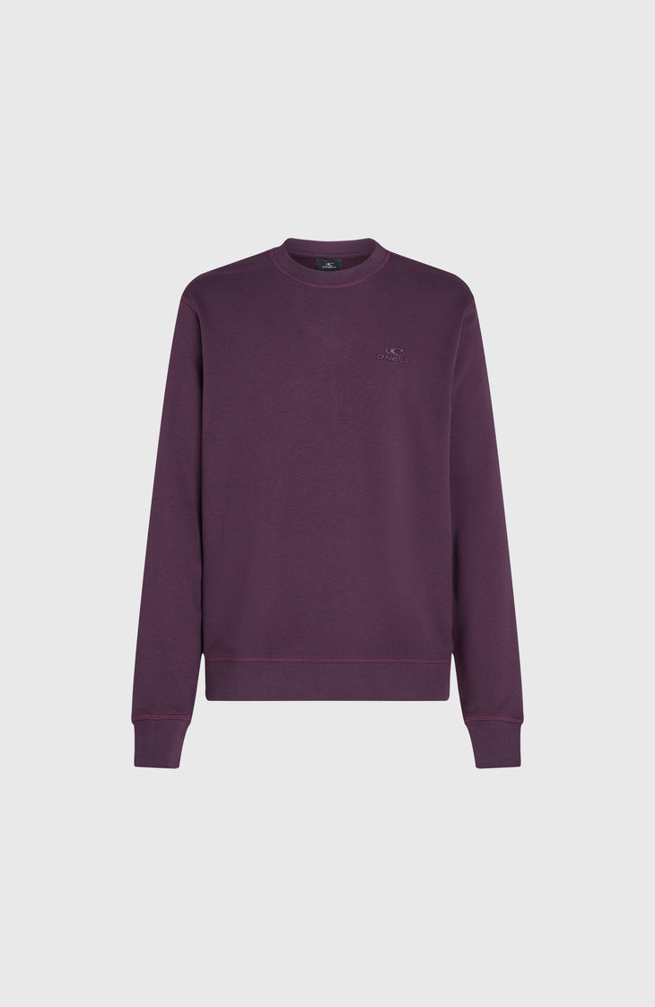 Small Logo Crew sweater | Aubergine