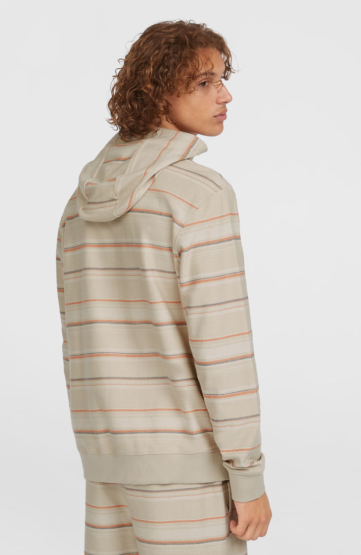 Bavaro hoodie | Beige/Orange Bavaro Stripe