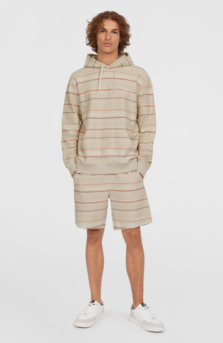 Bavaro hoodie | Beige/Orange Bavaro Stripe