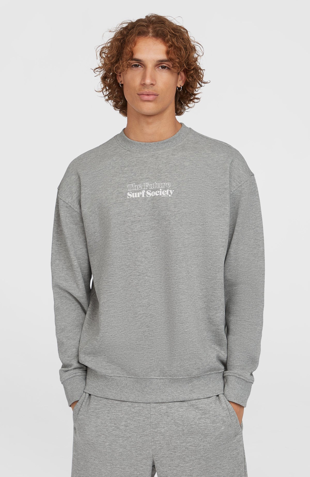 Future Surf Crew sweater | Silver Melee