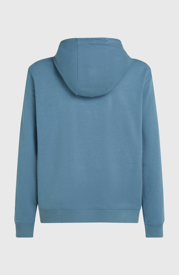 Small Logo hoodie met volledige rits | Mozart Blue
