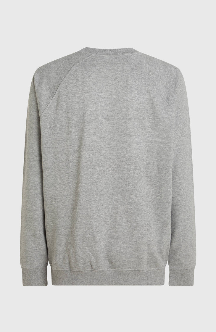 Essentials 90s Logo Crew sweater | Silver Melee