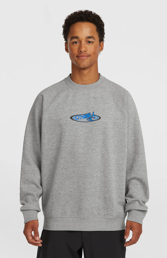 Essentials 90s Logo Crew sweater | Silver Melee