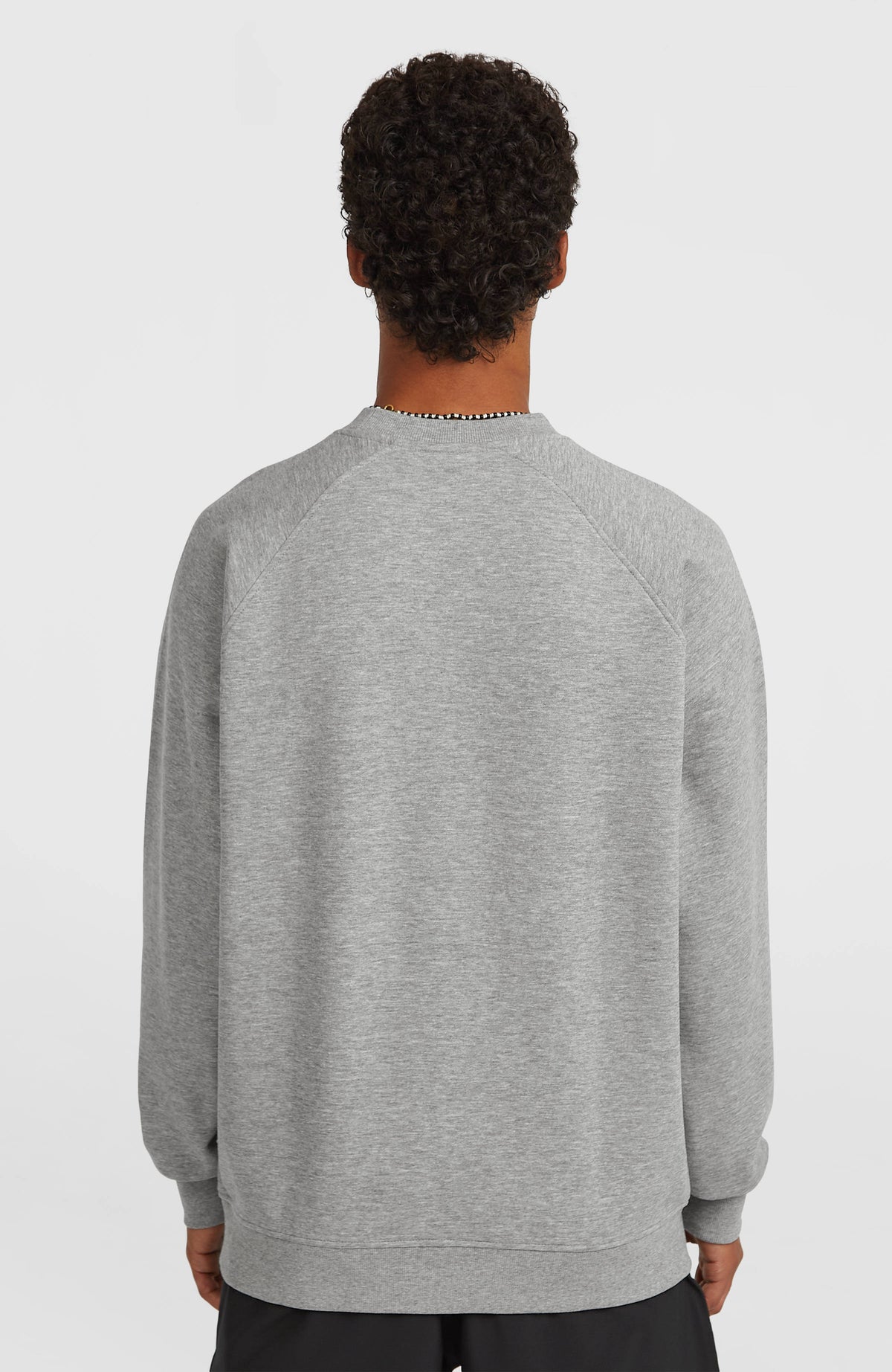 Essentials 90s Logo Crew sweater | Silver Melee