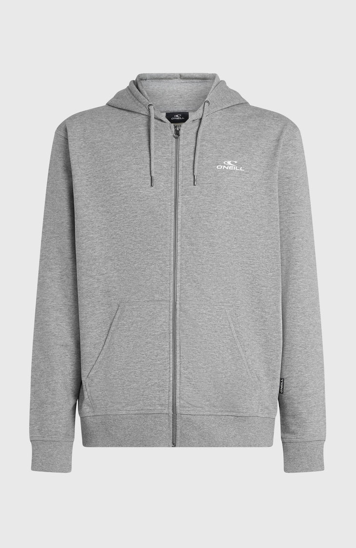 Small Logo hoodie met volledige rits | Silver Melee