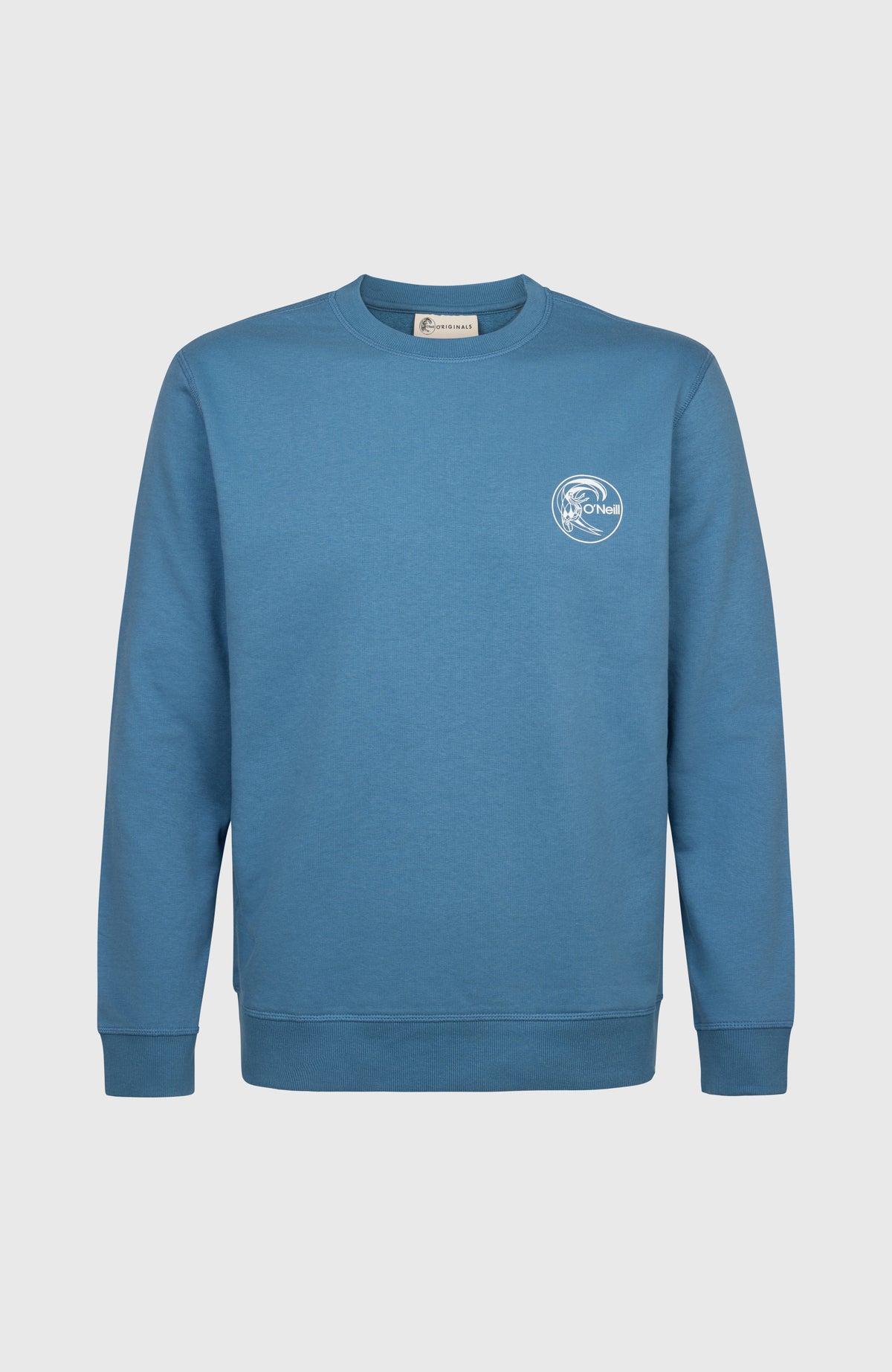 O'Riginals Chest Print Crew sweater | Copen Blue
