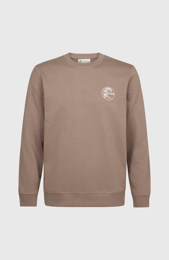 O'Riginals Chest Print Crew sweater | Pure Cashmere
