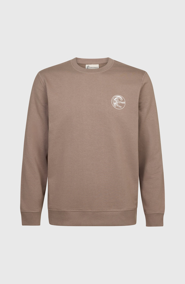 O'Riginals Chest Print Crew sweater | Pure Cashmere