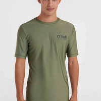 Essentials Cali shirt met korte mouwen | Deep Lichen Green