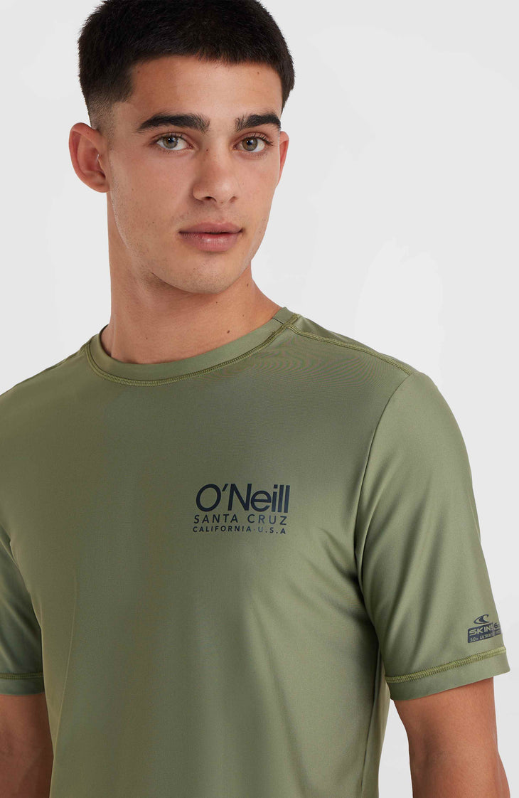 Essentials Cali shirt met korte mouwen | Deep Lichen Green