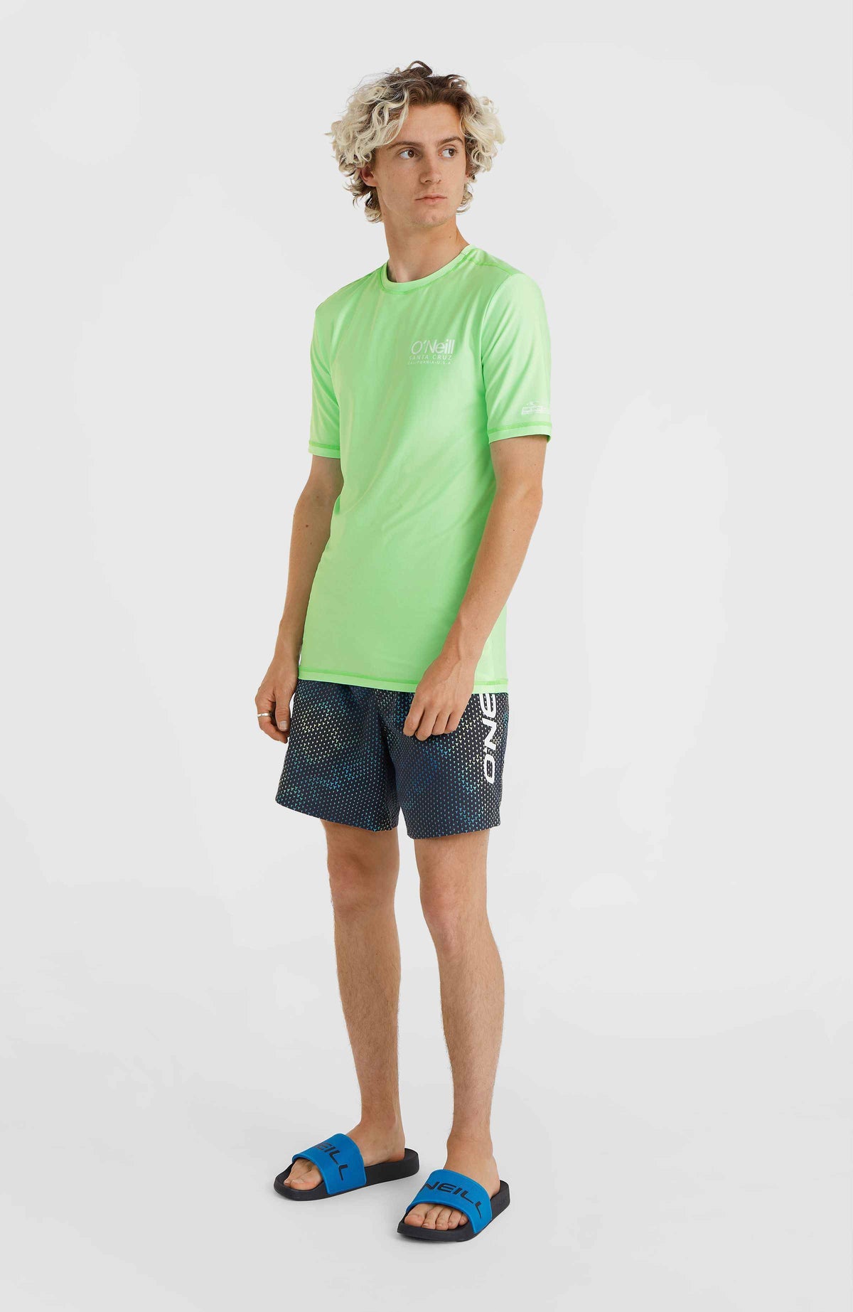 Essentials Cali shirt met korte mouwen | Neon Green