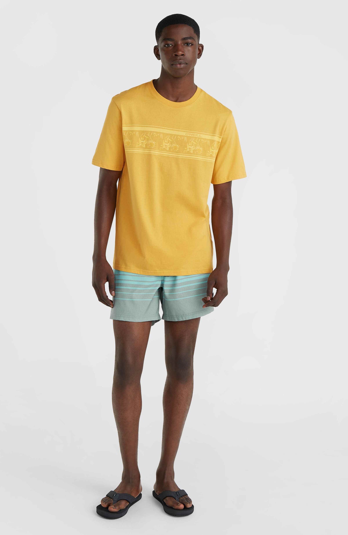 Mix and Match Cali Print 15'' zwembroek | Green Mix&Match Panel Print