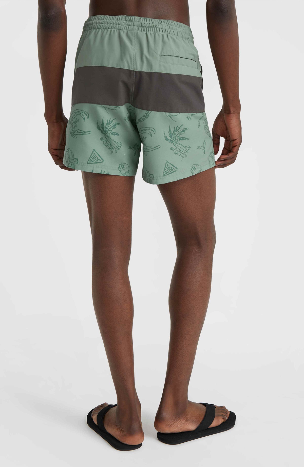 Mix and Match Cali Block 15'' zwembroek | Green Vintage Surfer