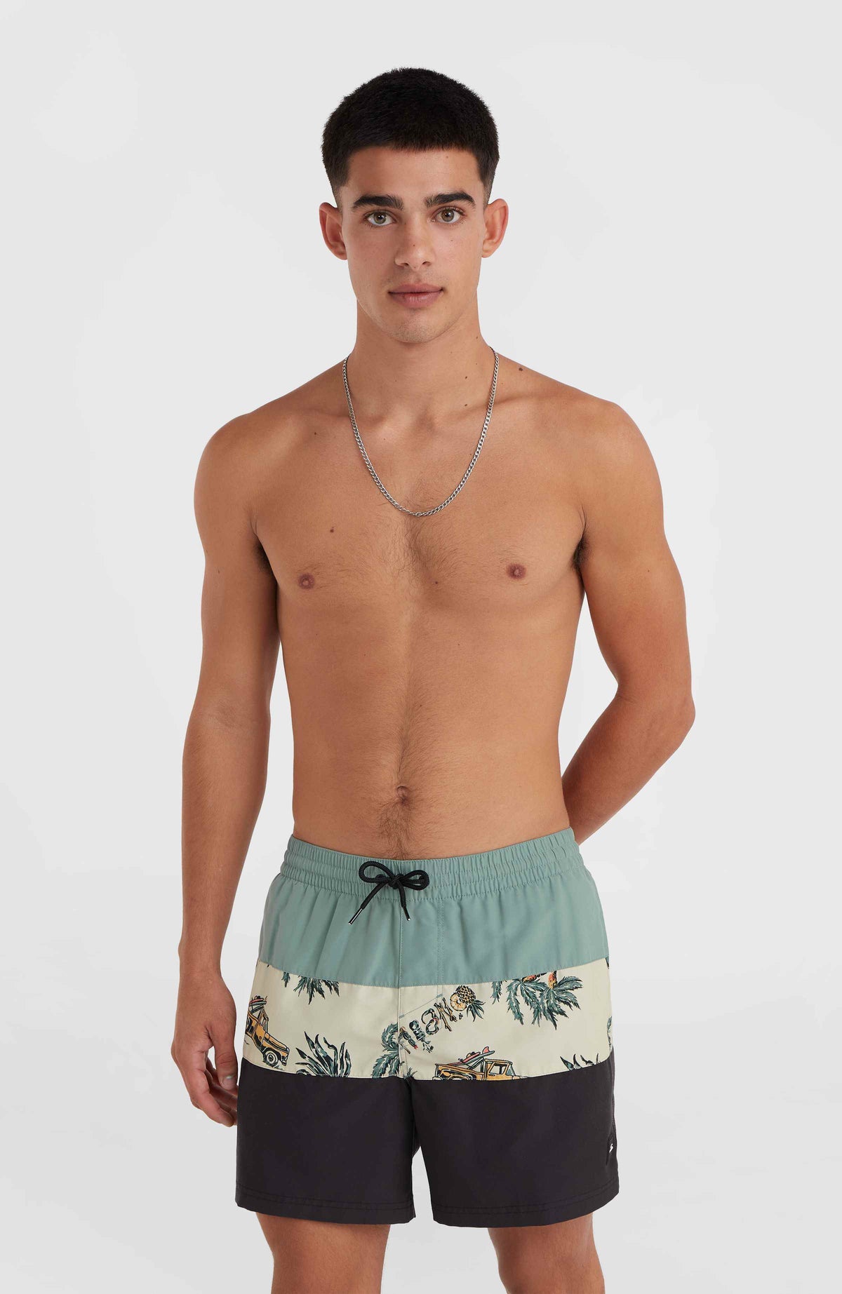 Mix and Match Cali Block 15'' zwembroek | Beige Venice Beach