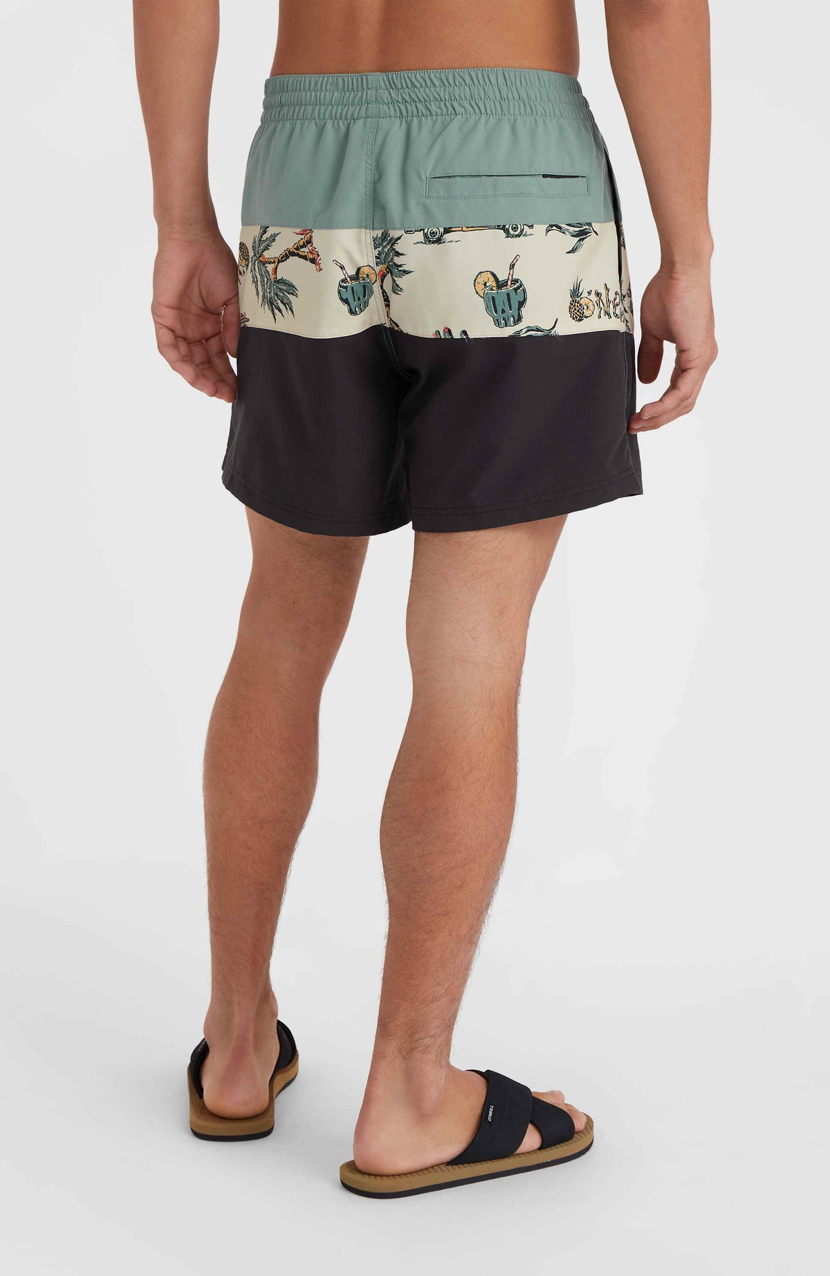 Mix and Match Cali Block 15'' zwembroek | Beige Venice Beach