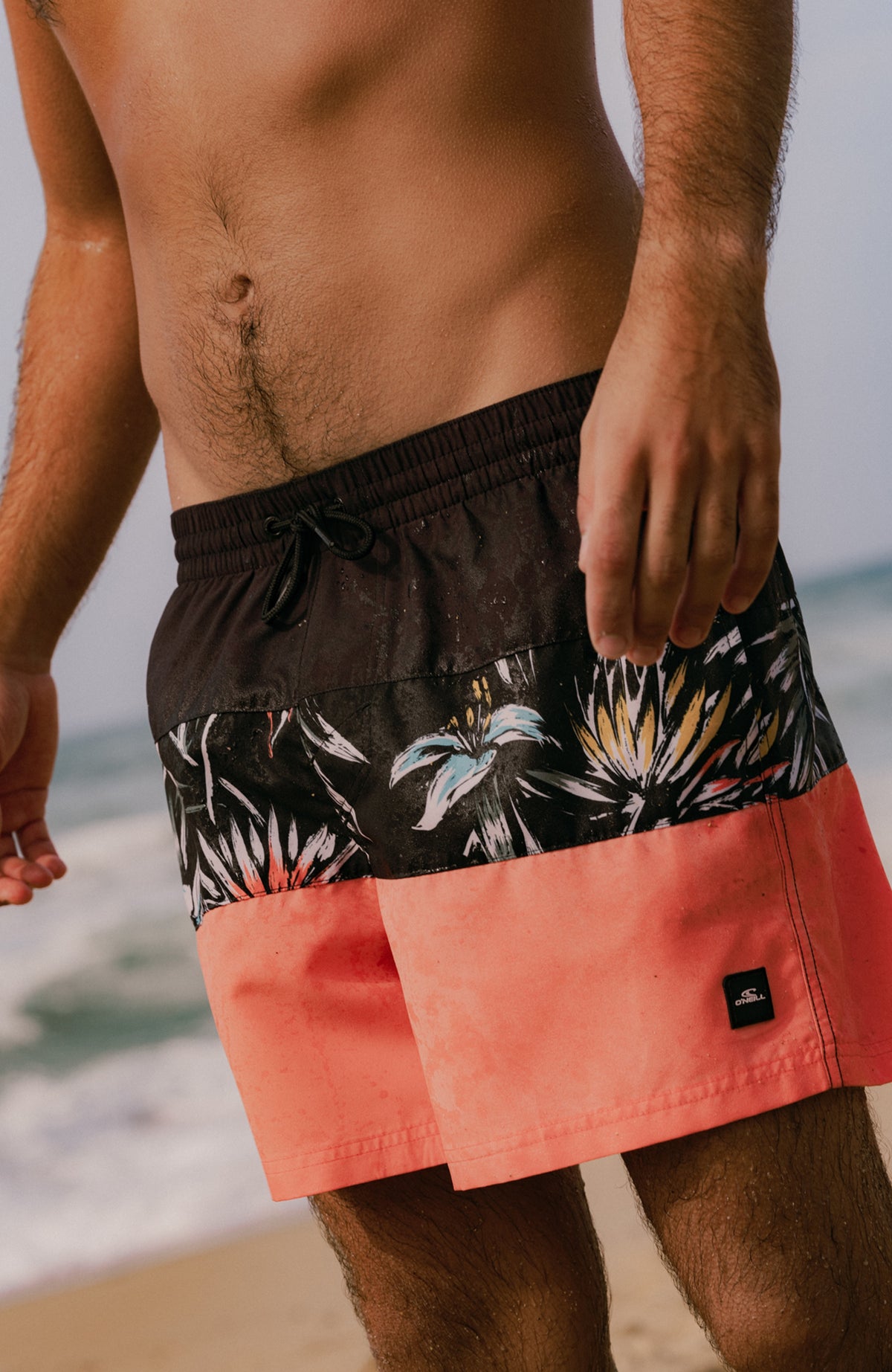 Mix and Match Cali Block 15'' zwembroek | Black Tropicana