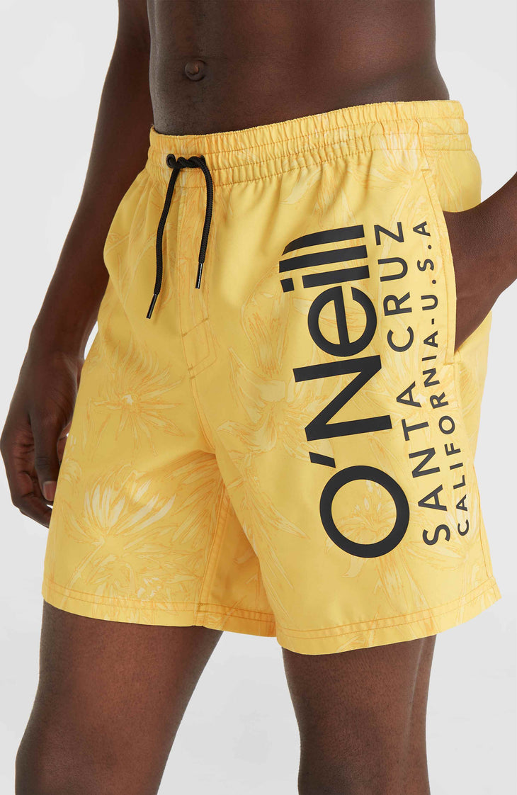 Mix and Match Cali 16'' zwembroek | Yellow Tonal Tropicana