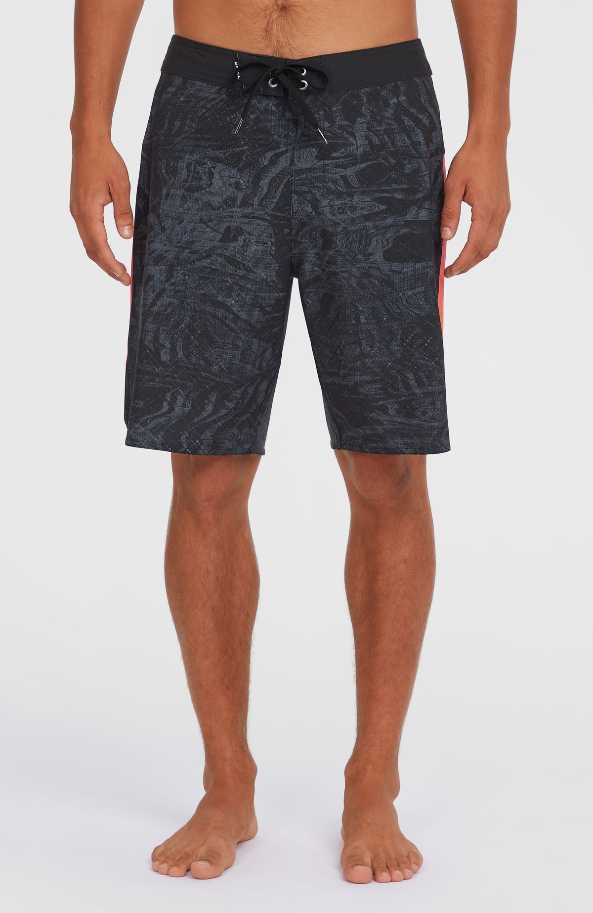 Hyperfreak Tech Panel 19'' boardshort | Black Pink/Orange Panel
