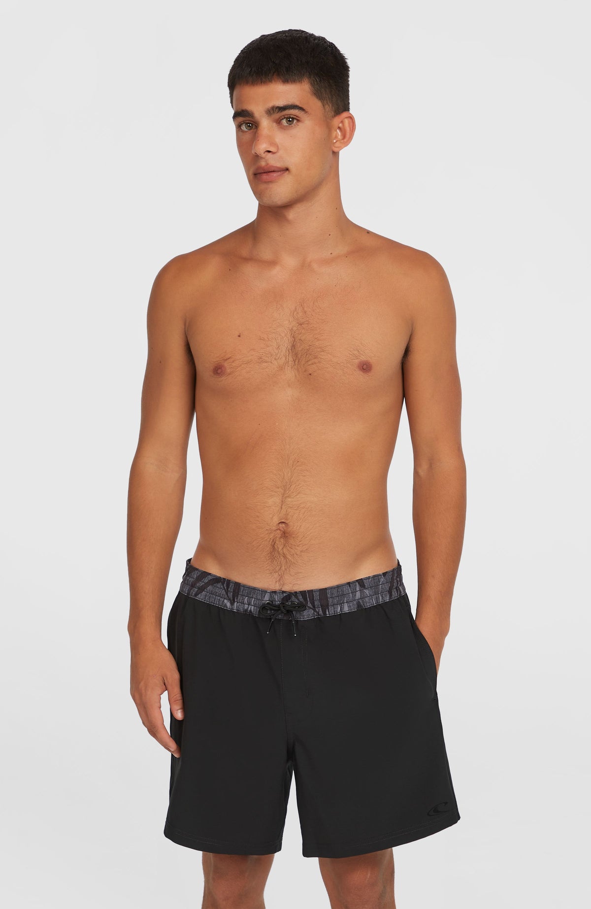 Pocket Print 16'' zwembroek | Black Out