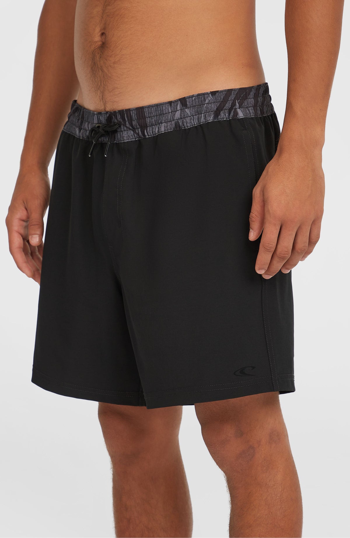 Pocket Print 16'' zwembroek | Black Out