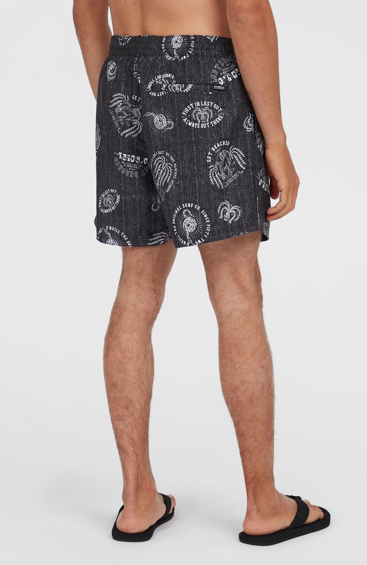 Cali Print 15'' zwembroek | Black Mystical