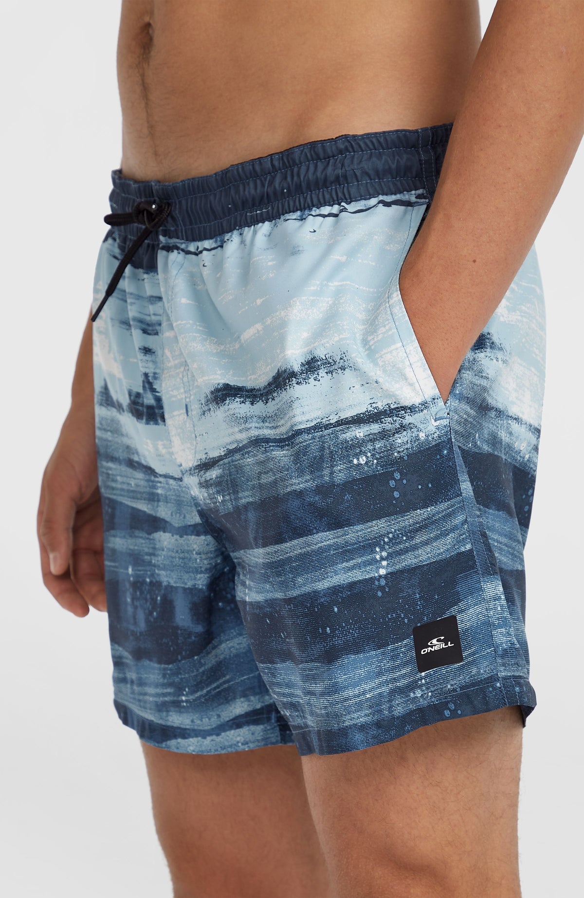 Cali Gradient 15'' zwembroek | Blue Melted Texture
