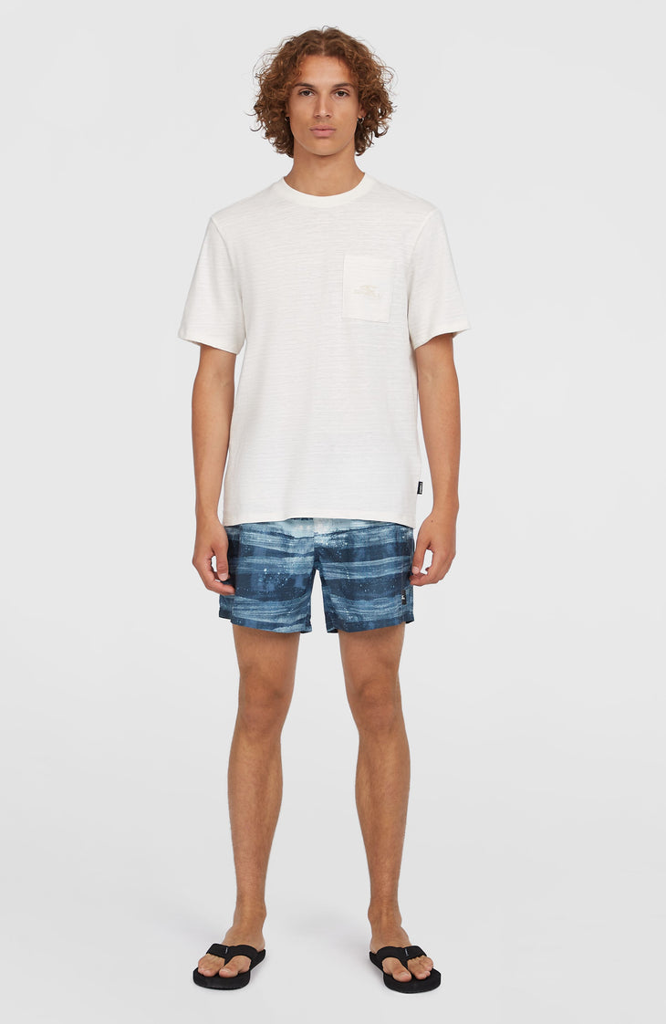 Cali Gradient 15'' zwembroek | Blue Melted Texture