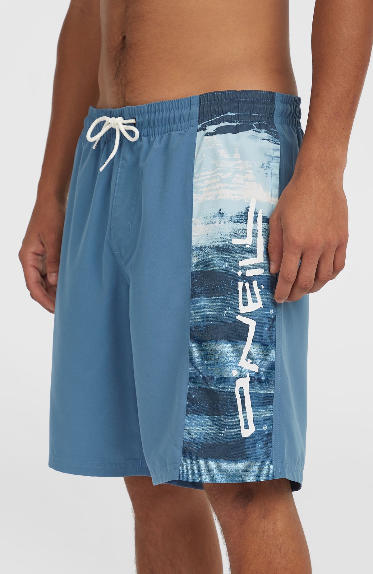 Retro 19'' zwembroek | Blue Melted Texture