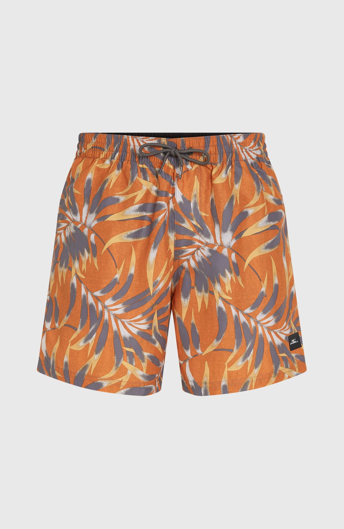 Cali Floral 16'' zwembroek | Orange Dipped Leaves
