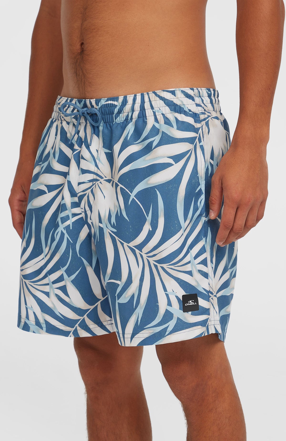 Cali Floral 16'' zwembroek | Blue Dipped Leaves