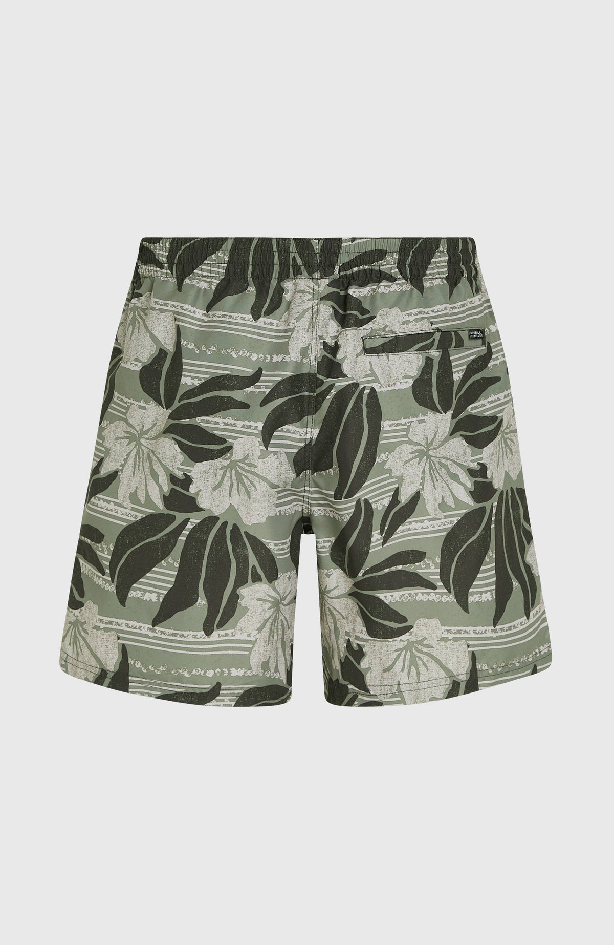 Cali Floral 16'' zwembroek | Green Dusty Flower