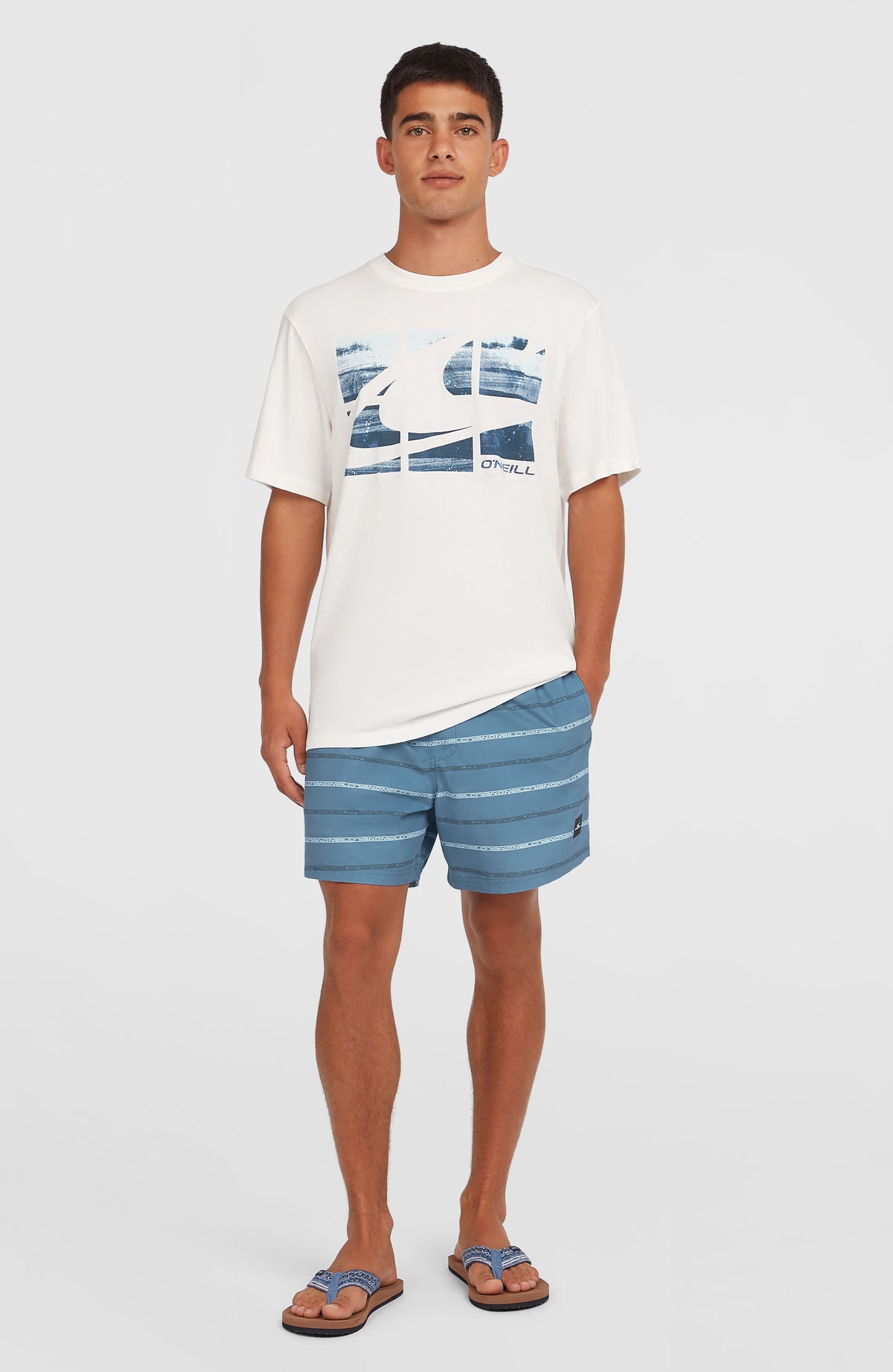 Cali First 15'' zwembroek | Blue O'Neill Stripe