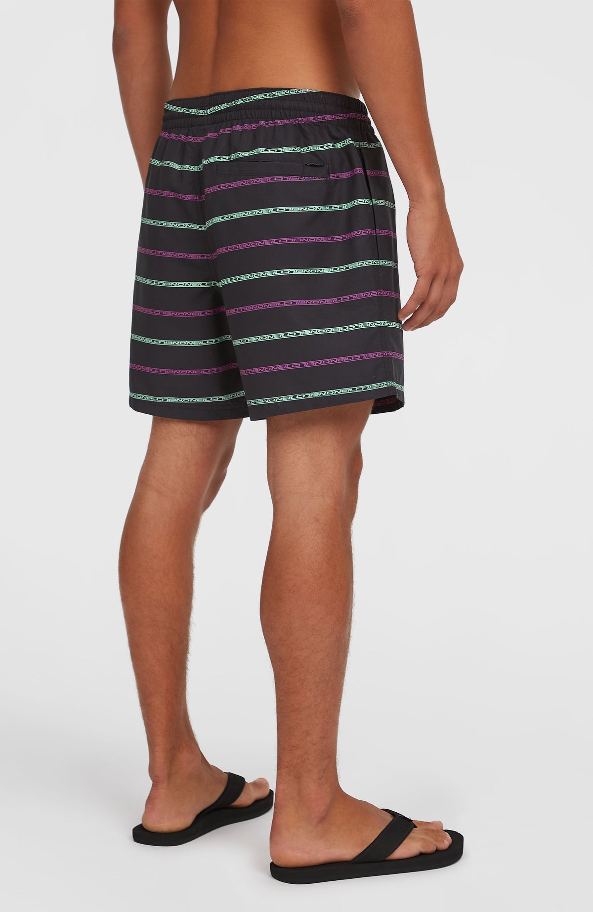 Cali First 15'' zwembroek | Black/Purple O'Neill Stripe