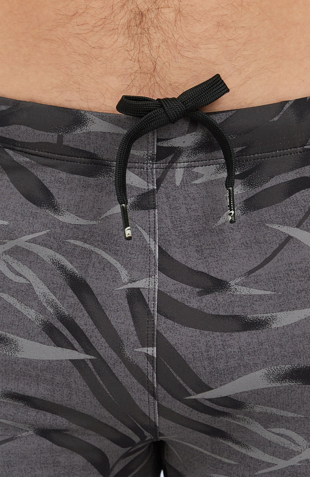 Essentials Floral zwemboxer | Black Dipped Leaves