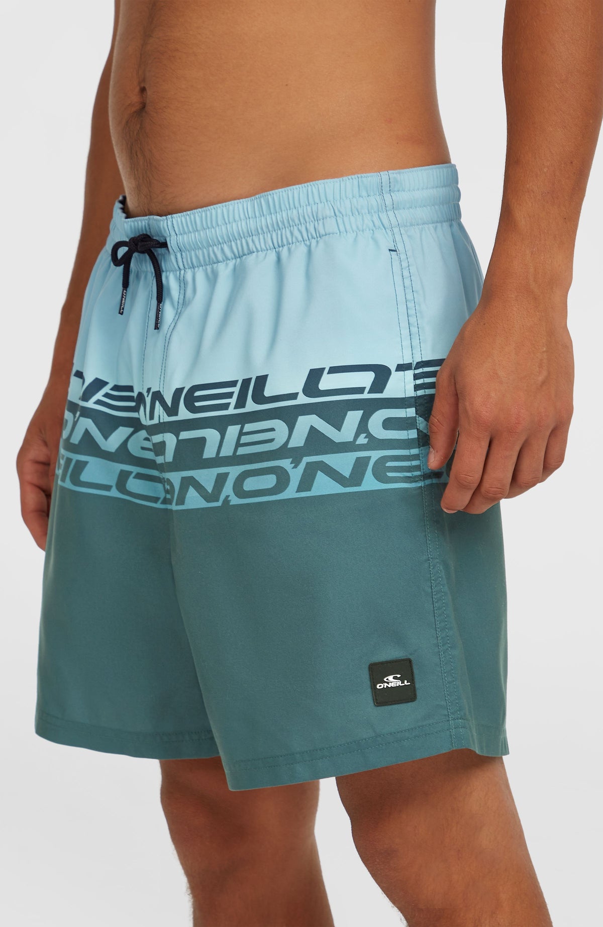 Cali Stripe 16'' zwembroek | Blue Upside Down