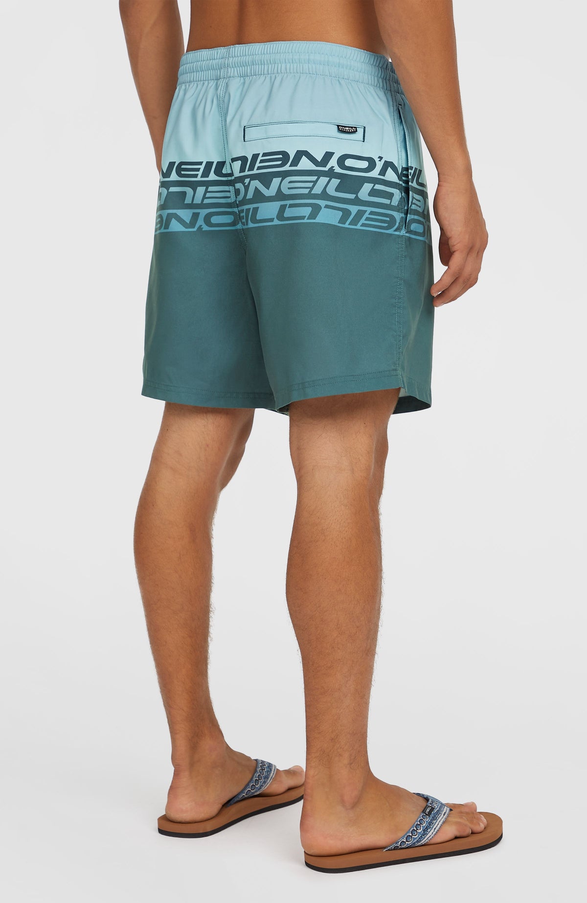 Cali Stripe 16'' zwembroek | Blue Upside Down