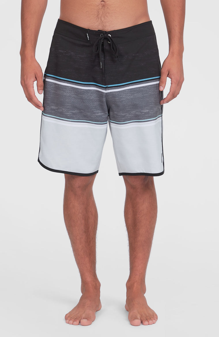 Lennox Scallop 19'' boardshort | Black Out Colour Block Lennox Scallop 19'' boardshort | Black Out Colour Block