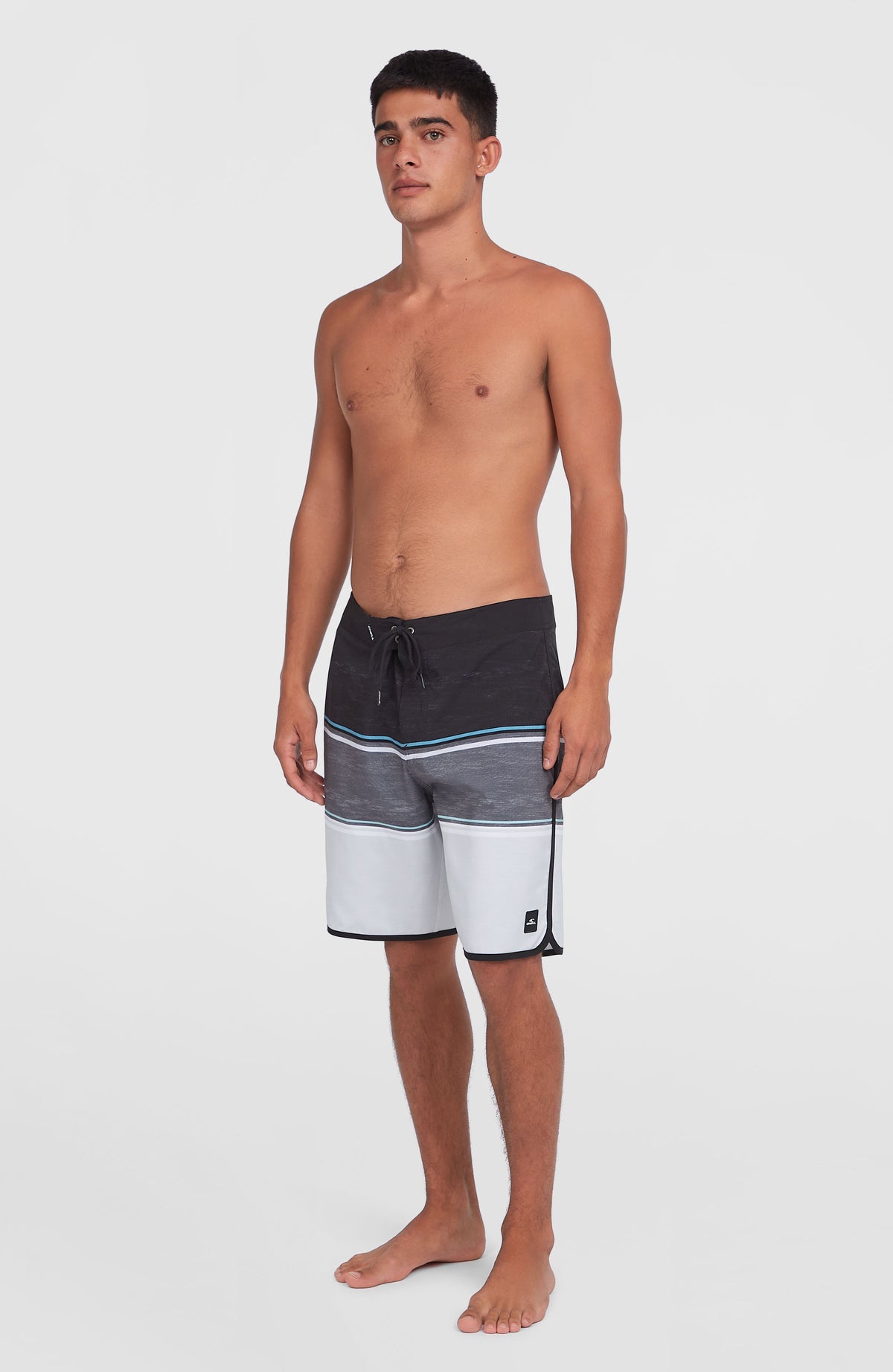 Lennox Scallop 19'' boardshort | Black Out Colour Block