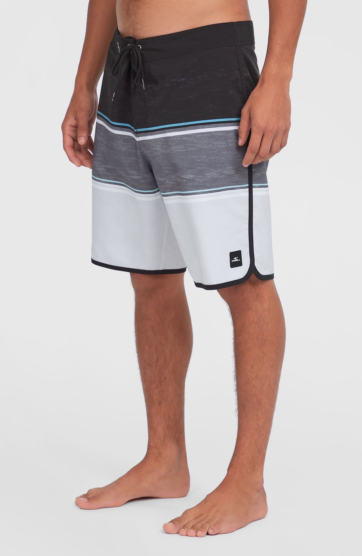 Lennox Scallop 19'' boardshort | Black Out Colour Block