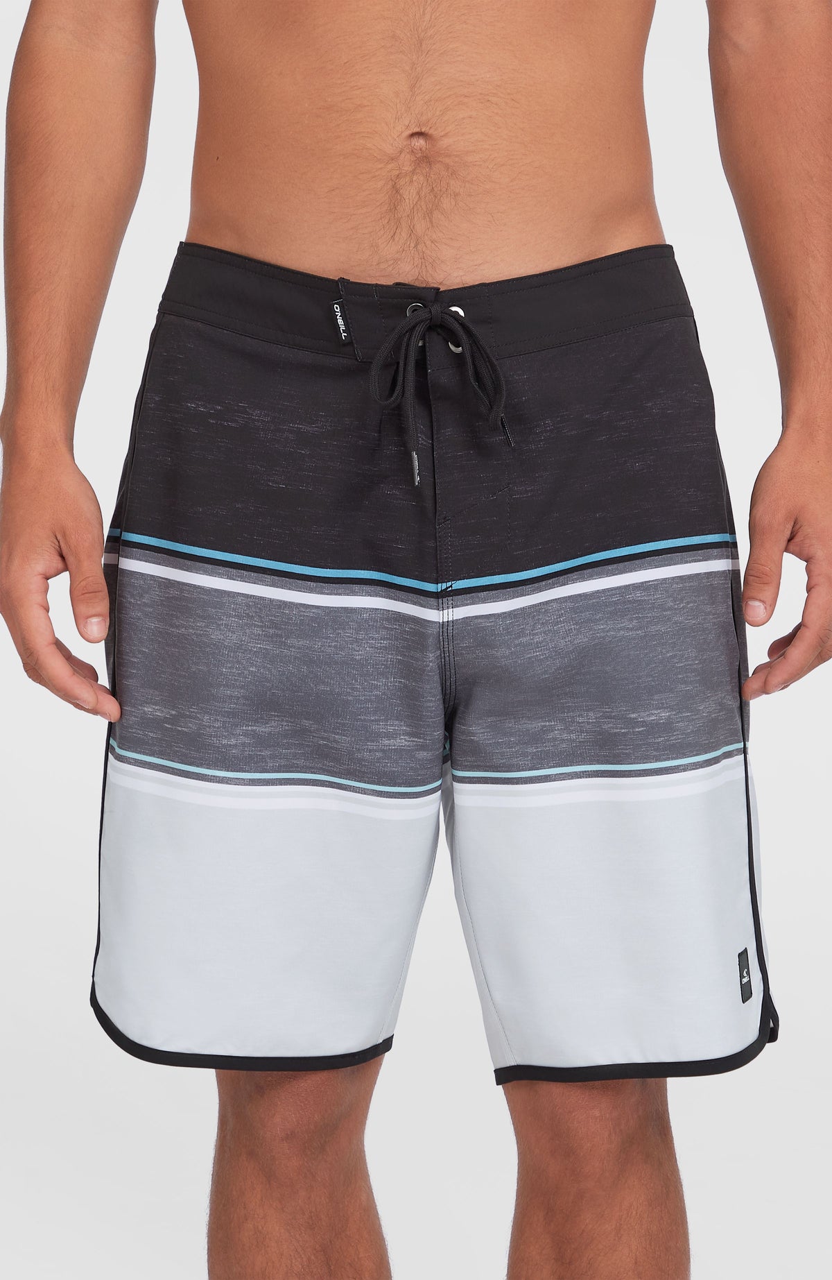 Lennox Scallop 19'' boardshort | Black Out Colour Block