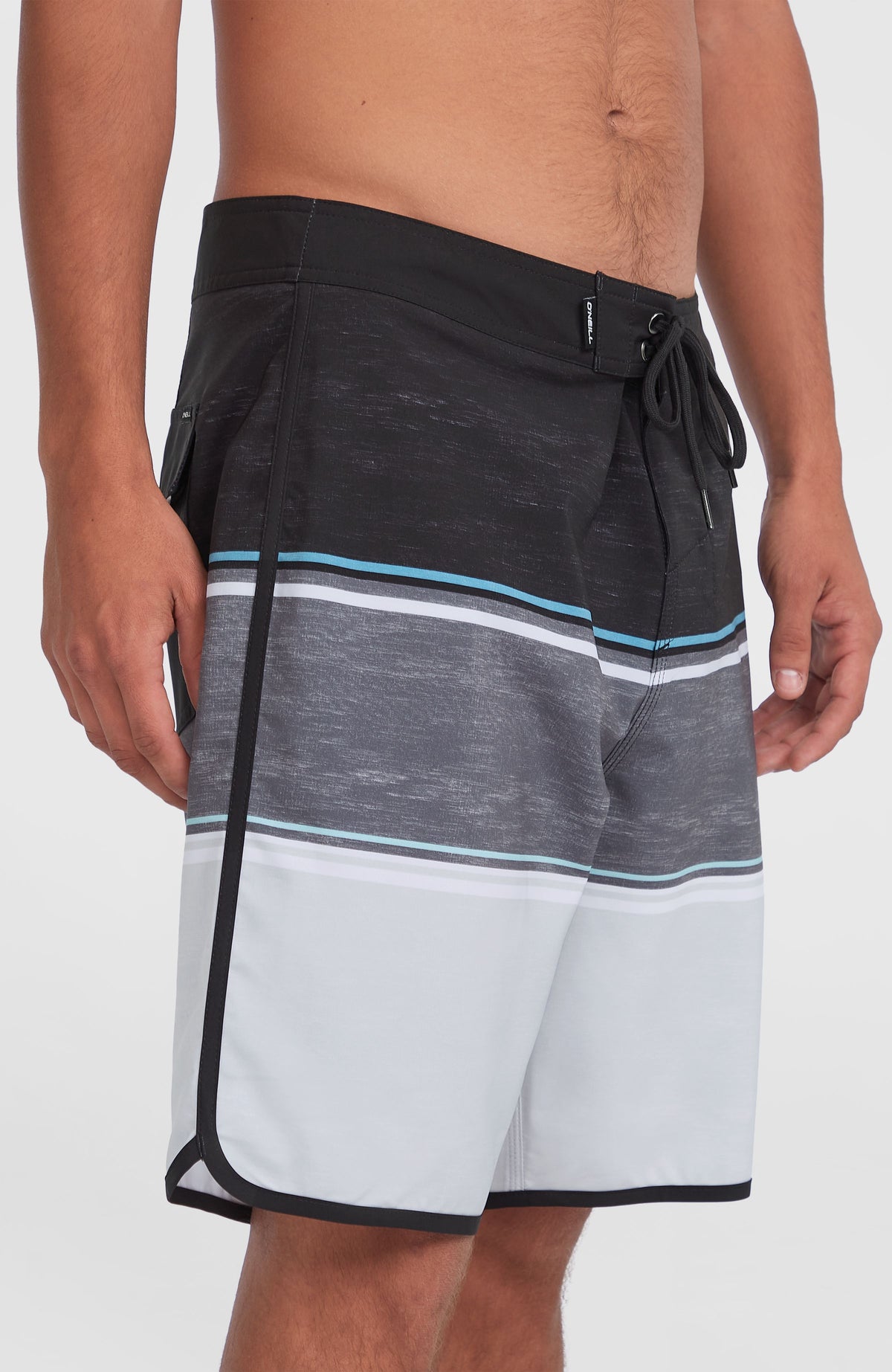 Lennox Scallop 19'' boardshort | Black Out Colour Block