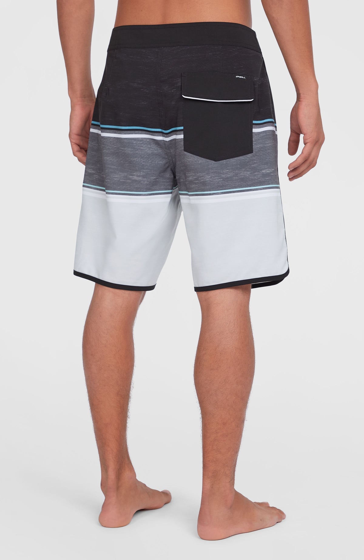 Lennox Scallop 19'' boardshort | Black Out Colour Block