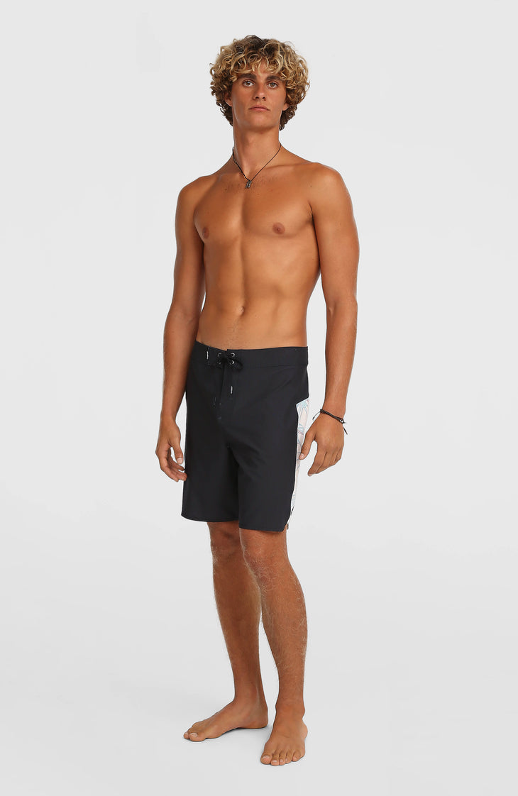 Hyperfreak Tech Panel 18'' boardshort | Black Tech Panel