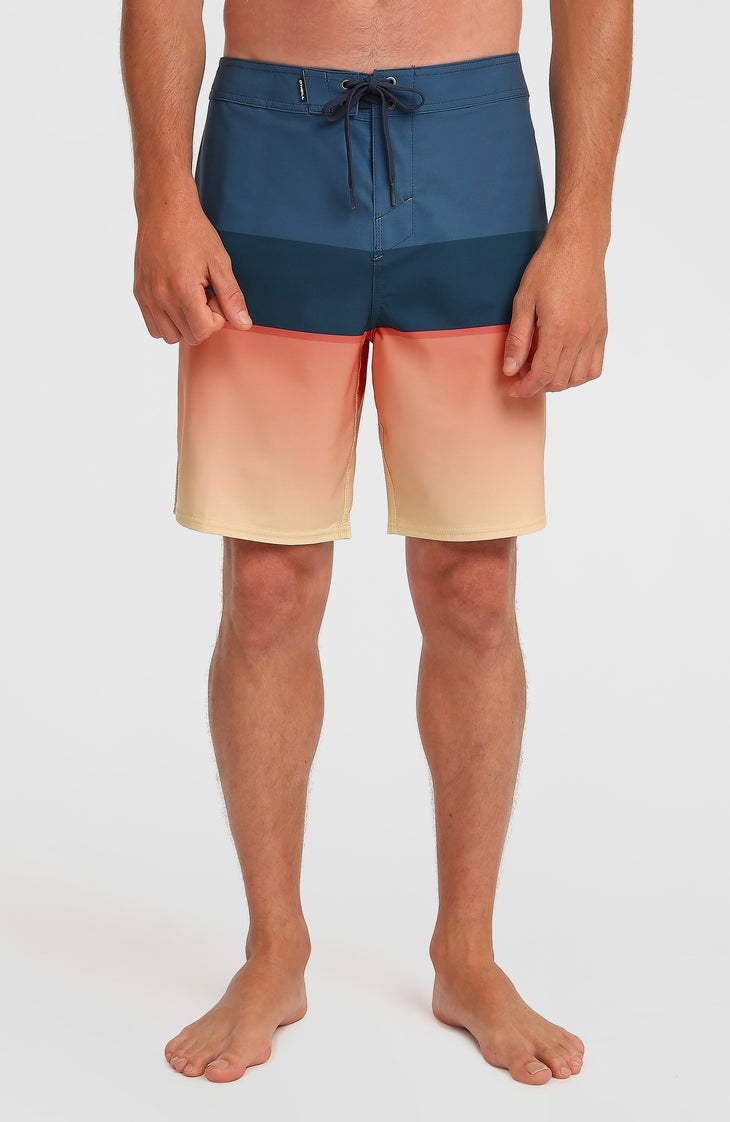 Hyperfreak Heat Block 19'' boardshort | Persimmon Heat Block