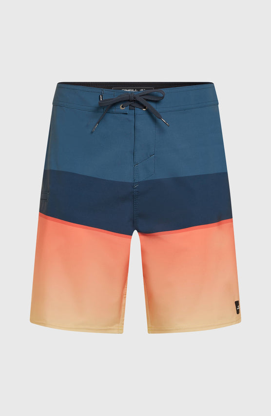 Hyperfreak Heat Block 19'' boardshort | Persimmon Heat Block
