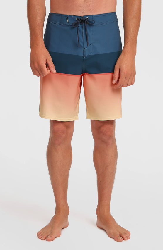 Hyperfreak Heat Block 19'' boardshort | Persimmon Heat Block