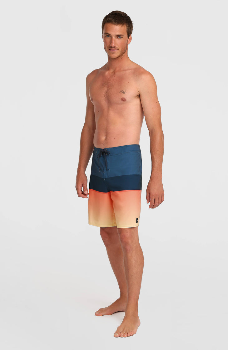 Hyperfreak Heat Block 19'' boardshort | Persimmon Heat Block