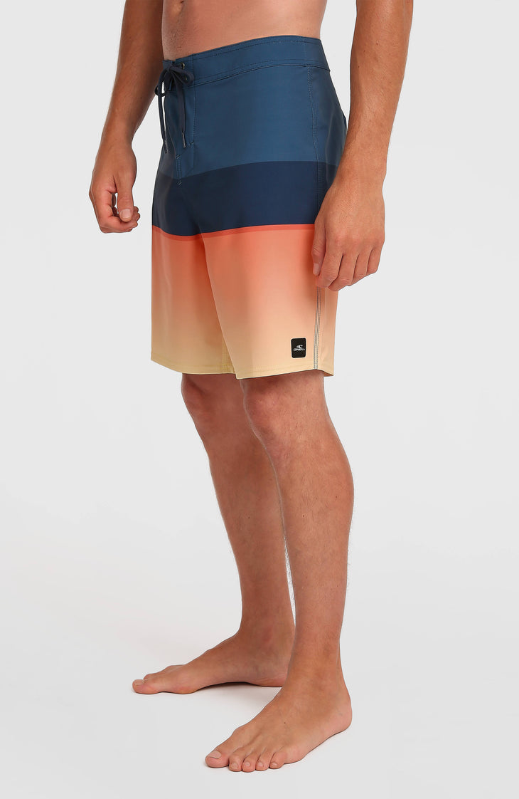 Hyperfreak Heat Block 19'' boardshort | Persimmon Heat Block